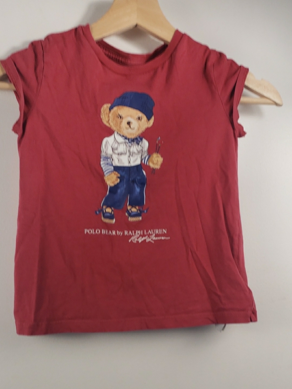 Ralph Lauren Kids Red Polo Bear Tank Top Size 6
